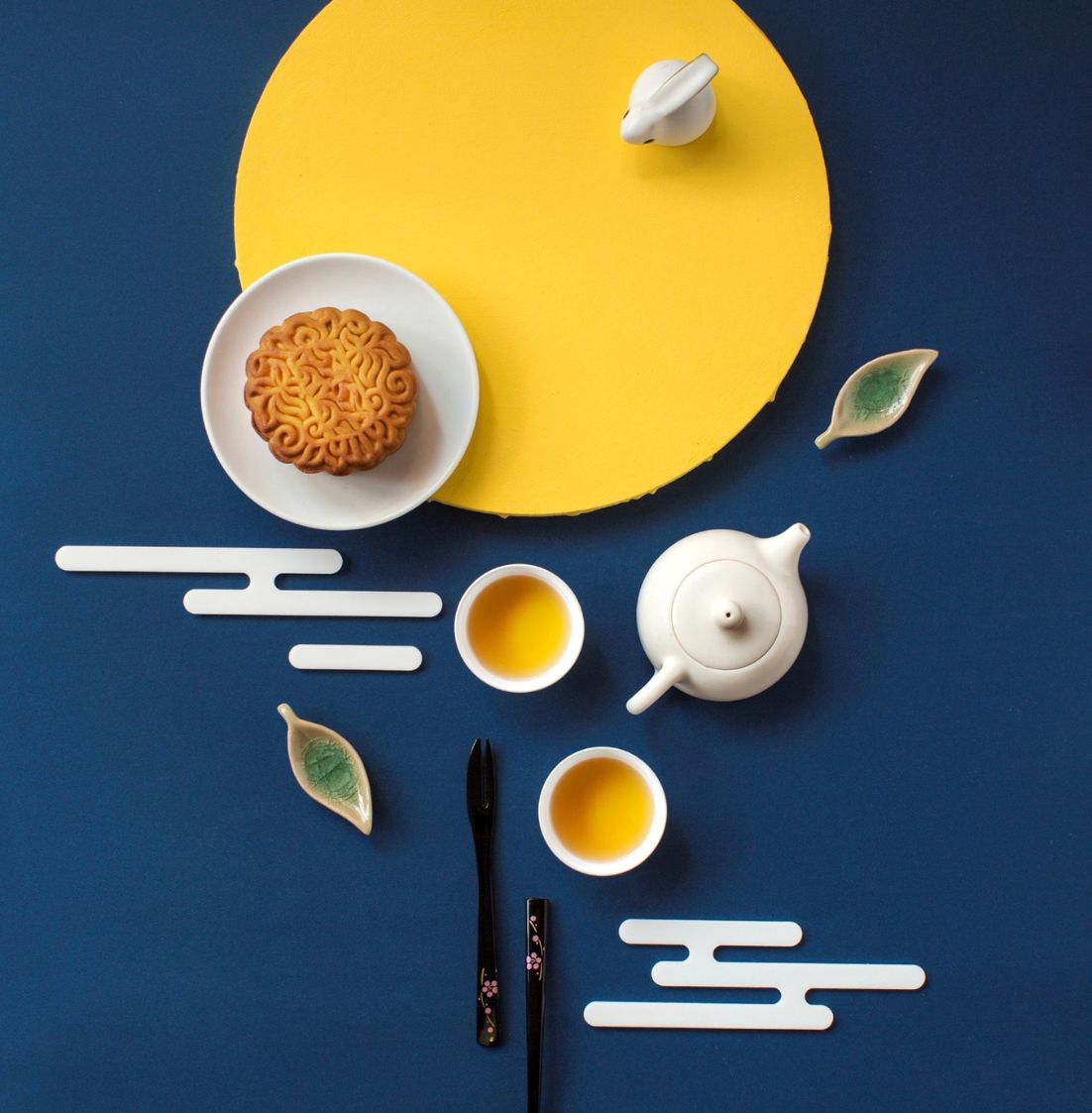 Mooncake-making materials including traditional molds, dough, fillings, and crafting tools prepared for DBD HUB’s Mid-Autumn Festival lifestyle workshop—celebrating culture, creativity, and team bonding.