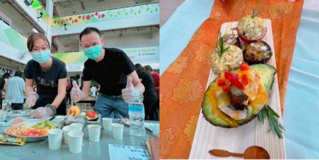 DBD HUB corporate wellness customised team building activity in Singapore featuring employees collaborating in the Chefs Table – Tapas culinary challenge to enhance teamwork, planning, creativity, budgeting, and presentation skills through a fun and food-focused experience.